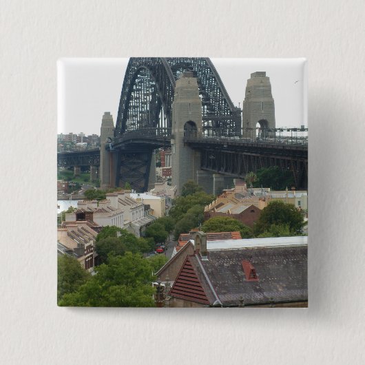 Sydney, Australien. Hafenbrücke. Button (Vorderseite)