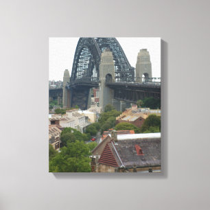 Sydney, Australien. Hafenbrücke. Leinwanddruck