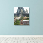 Sydney, Australien. Hafenbrücke. Leinwanddruck (Insitu (Holzboden))