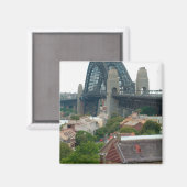 Sydney, Australien. Hafenbrücke. Magnet (Vorderseite/Rückseite)