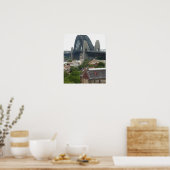 Sydney, Australien. Hafenbrücke. Poster (Küche)