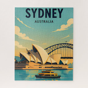 Sydney Australien Harbour Bridge Opernhaus Ansicht Puzzle