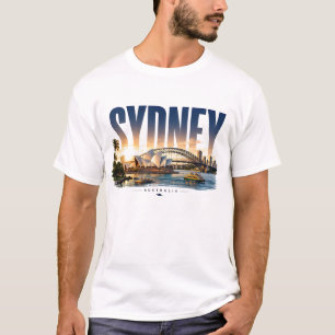 Sydney Australien Harbour Bridge Pazifikküste 🗺️ T-Shirt