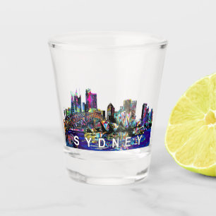 Sydney, Australien, in Graffiti Shot Glass Schnapsglas