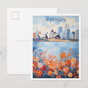 Sydney Australien Kunst Reise  Postkarte