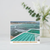 Sydney Australien mit Bondi Beach & Icebergs Pool Postkarte (Stehend Vorderseite)