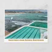 Sydney Australien mit Bondi Beach & Icebergs Pool Postkarte (Vorderseite)