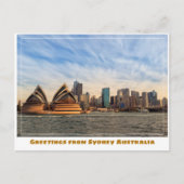 Sydney Australien mit Opernhaus aus Wasser Postkarte (Vorderseite)