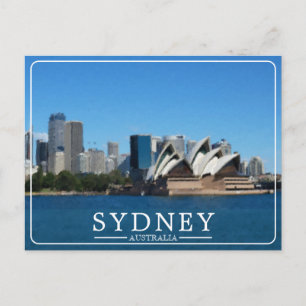 Sydney Australien Opernhaus Vintage Feiertagspostkarte