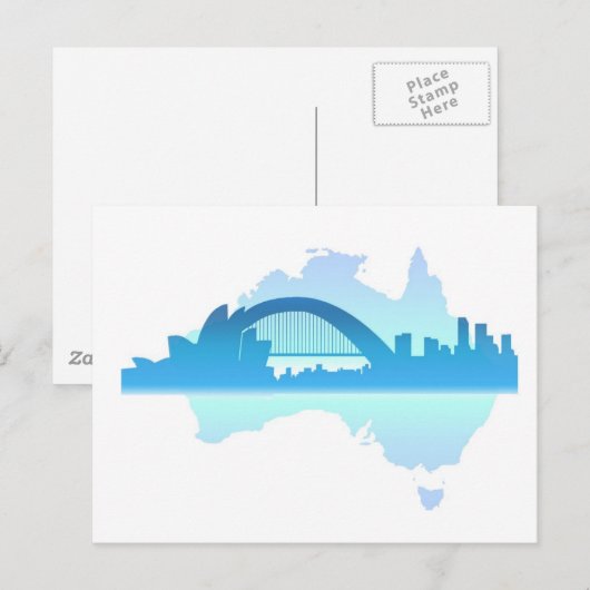 Sydney Australien Postkarte (Vorne/Hinten)