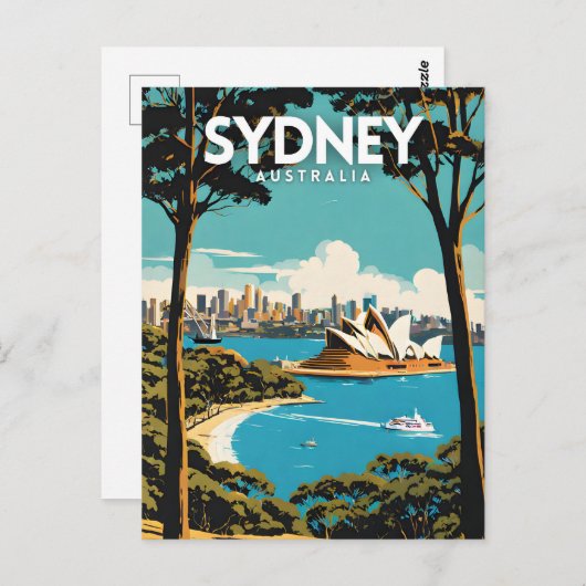 Sydney Australien Postkarte (Vorne/Hinten)