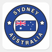Sydney Australien Quadratischer Aufkleber (Vorderseite)