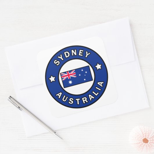 Sydney Australien Quadratischer Aufkleber (Umschlag)