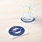 Sydney Australien Rechteckiger Pappuntersetzer (Vor Ort)