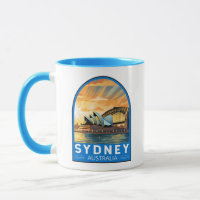 Sydney Australien Reise Kunst Vintage