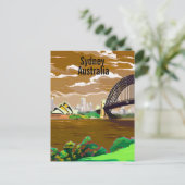 Sydney Australien Reise Postkarten Kunst, Australi (Stehend Vorderseite)