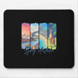 Sydney Australien Reise Trip Brushstroke Souvenir  Mousepad