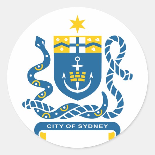 Sydney, Australien Runder Aufkleber (Vorderseite)