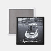 Sydney - Australien, Schiff, Brücke (Kühlschrankma Magnet (Vorderseite/Rückseite)