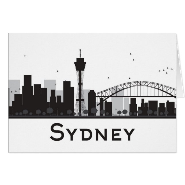 Sydney, Australien | schwarze u. weiße (Vorderseite (Horizontal))