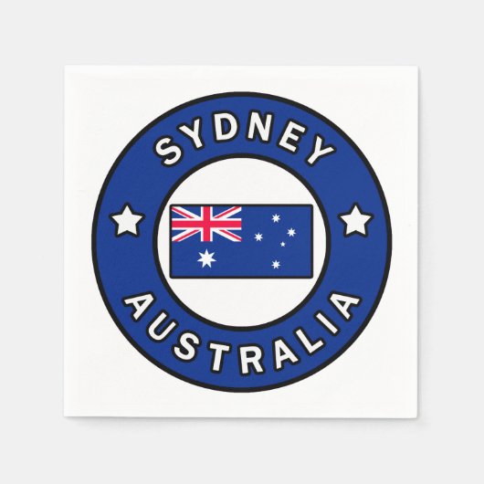 Sydney Australien Serviette (Vorderseite)