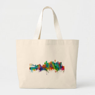 Sydney Australien Skyline Jumbo Stoffbeutel