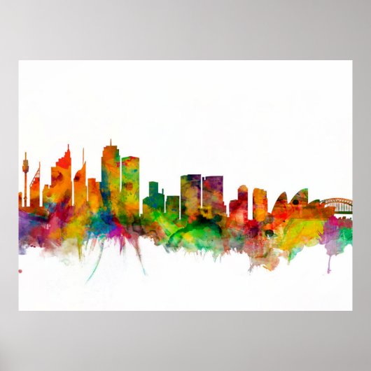 Sydney Australien Skyline Poster (Vorne)