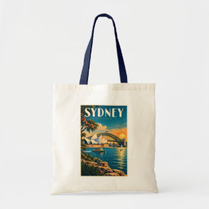 Sydney Australien Sonnenuntergang Illustration Rei Tragetasche