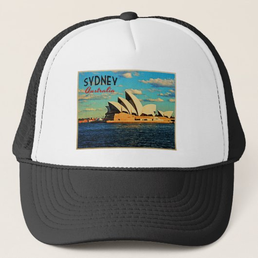 Sydney Australien Truckerkappe (Vorderseite)