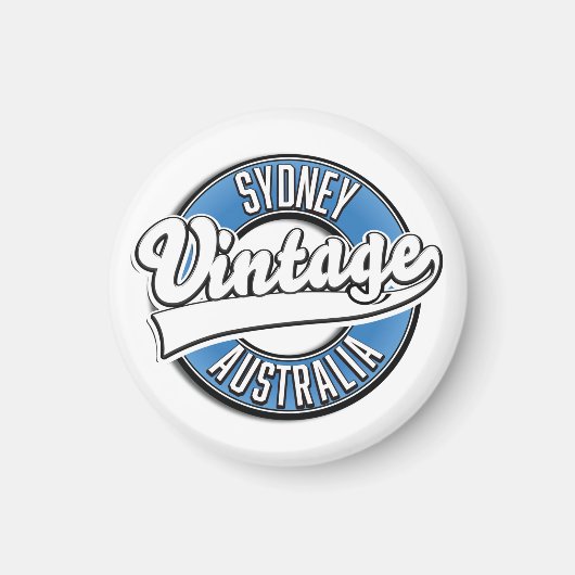 Sydney Australien Vintages Logo Magnet (Vorne)