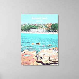 Sydney Balmoral Beach Rettro Bathers Pavillion Leinwanddruck