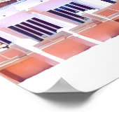 Sydney Balmoral Beach Rettro Bathers Pavillion Poster (Ecke)