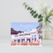 Sydney Balmoral Beach Rettro Bathers Pavillion Postkarte (Stehend Vorderseite)