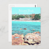 Sydney Balmoral Beach Rettro Bathers Pavillion Postkarte (Vorne/Hinten)