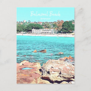 Sydney Balmoral Beach Rettro Bathers Pavillion Postkarte