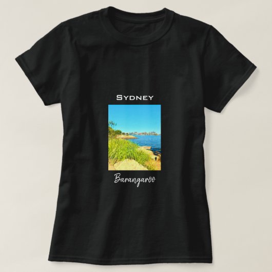 Sydney Barangaroo landschaftliche Reise T-Shirt (Design vorne)