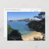 Sydney Beach Skyline Postkarte (Vorne/Hinten)