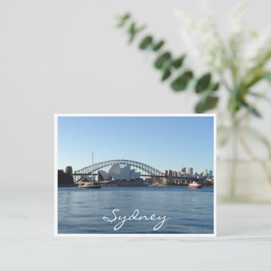 sydney blau postkarte (Stehend Vorderseite)