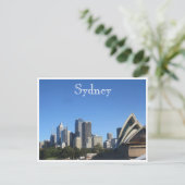 sydney blau postkarte (Stehend Vorderseite)