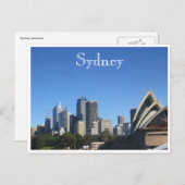 sydney blau postkarte (Vorne/Hinten)