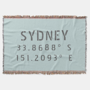 Sydney Breite und Länge Decke