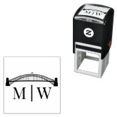 Sydney Bridge Simple Couple Wedding 2 Initial Permastempel (Beispiel)