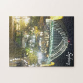 Sydney-Brücke beleuchtete Nacht Puzzle (Horizontal)