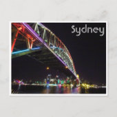 Sydney-Brücke lebendig Postkarte (Vorderseite)