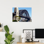Sydney-Brücke nah Poster (Heimbüro)
