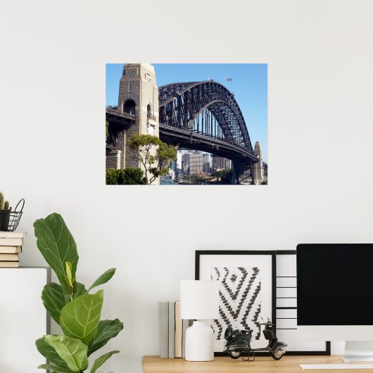 Sydney-Brücke nah Poster (Heimbüro)