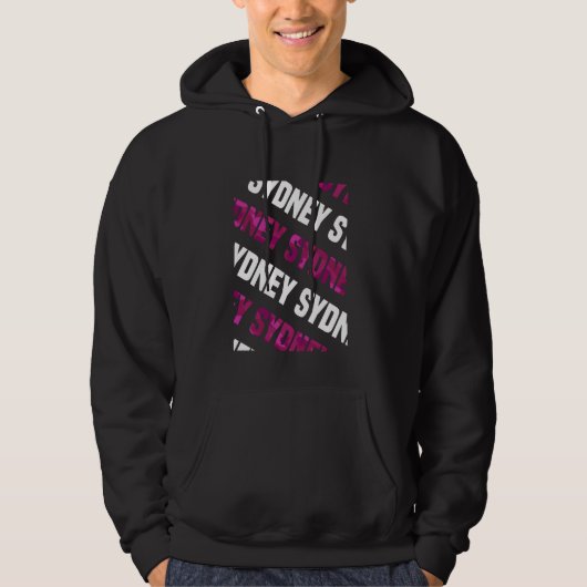 Sydney Camouflage Pattern Pink Camouflage Hoodie (Vorderseite)