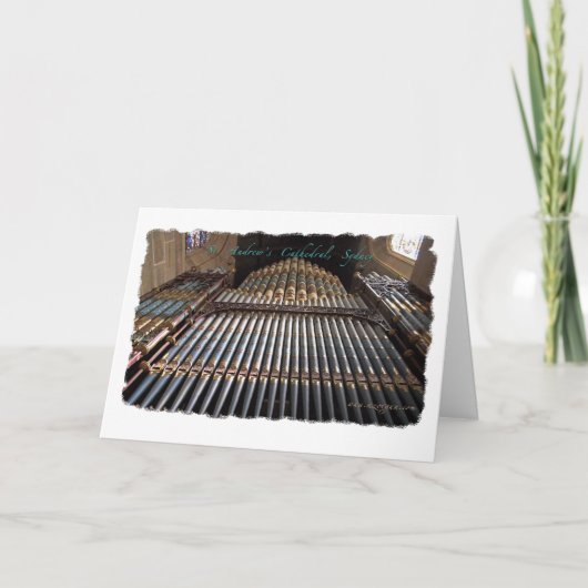 Sydney Cathedral pipe organ greeting card Karte (Vorderseite)
