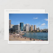 Sydney CBD Urban Skyline and Cityscape Australia Postkarte (Vorne/Hinten)