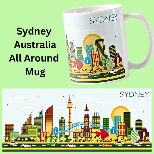 SYDNEY City Illustration Kaffeetasse